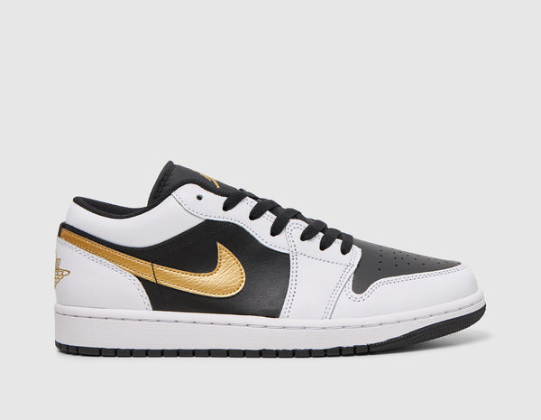 Jordan 1 Low White Metallic Gold Black size Canada