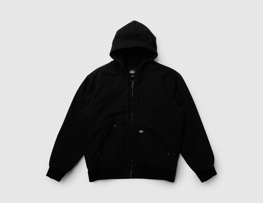 Dickies Hilham Hooded Canvas Jacket / Black