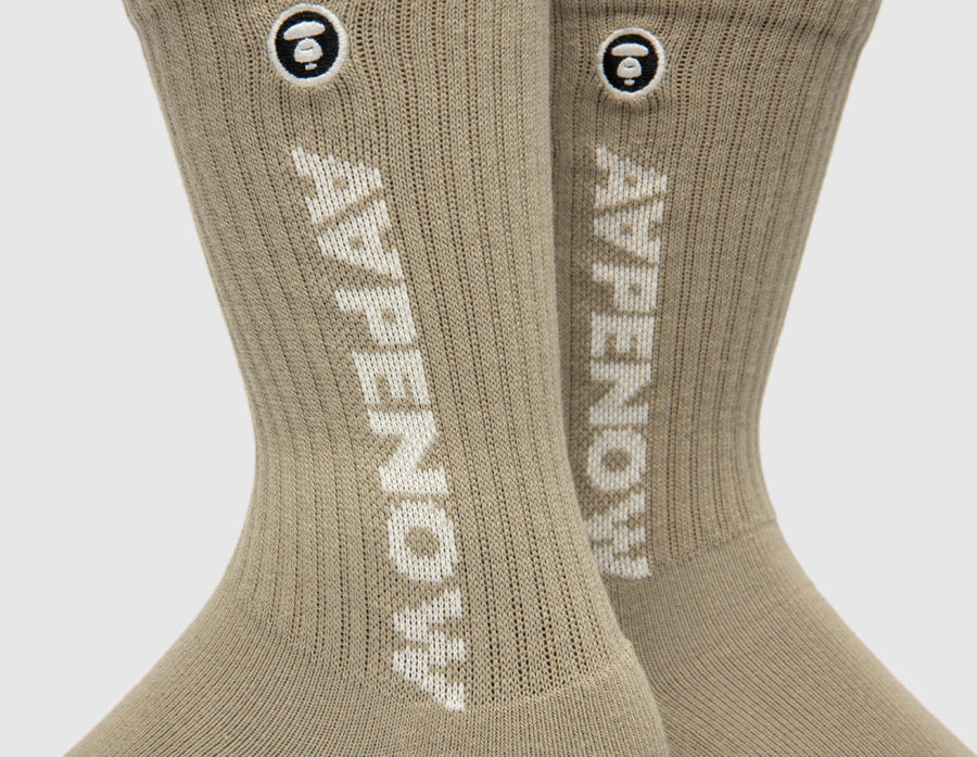 AAPE Now Socks / Brown