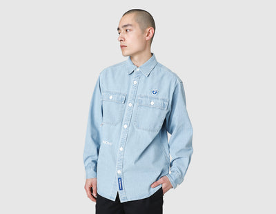 AAPE Long Sleeve Denim Shirt / Blue