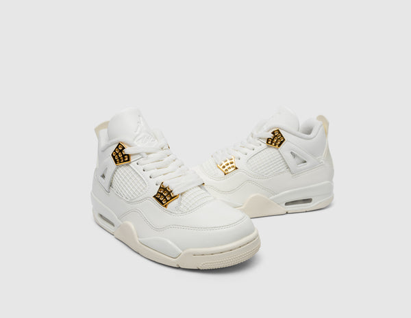 Women's Air Jordan 4 Sail Metallic Gold AQ9129-170