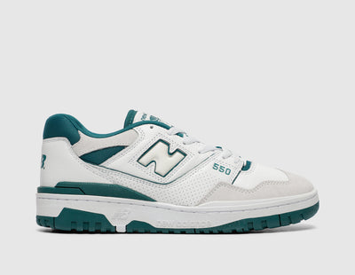 New Balance 550 White / Vintage Teal - Sneakers