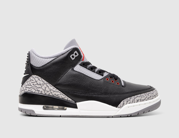 Jordan 3 Retro Black Fire Red Cement Grey