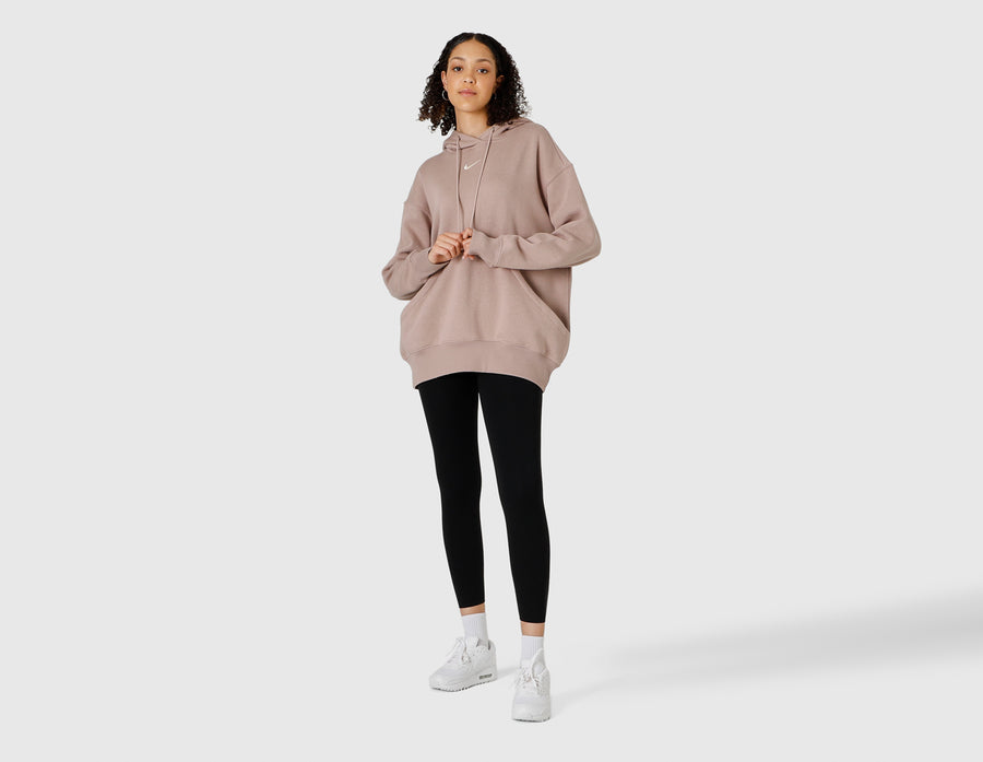 Nike Women's Sportswear Phoenix Fleece Oversized Pullover Hoodie Diffused Taupe / Sail