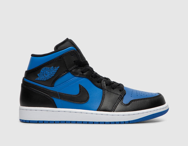 Jordan 1 mid blue black top