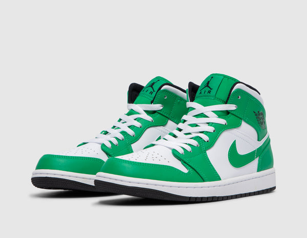 Jordan air 1 mid green top