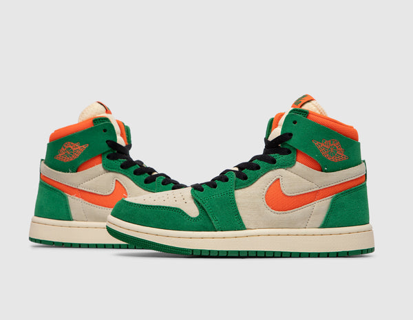 Jordan 1 green and 2025 orange
