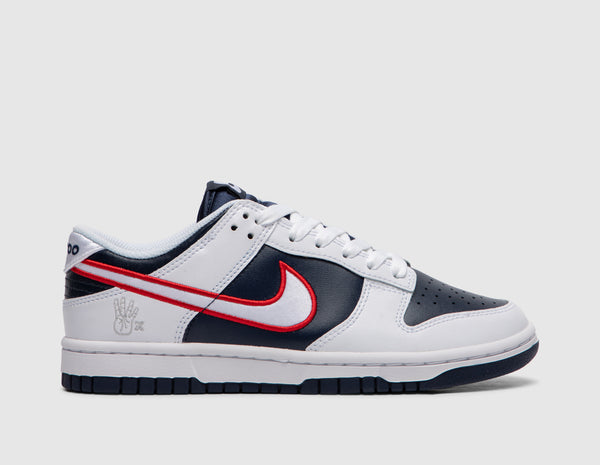 Nike Women's Dunk Low PRM White / University Red - Obsidian