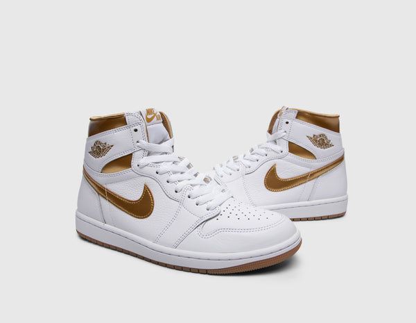 White gold red jordans on sale