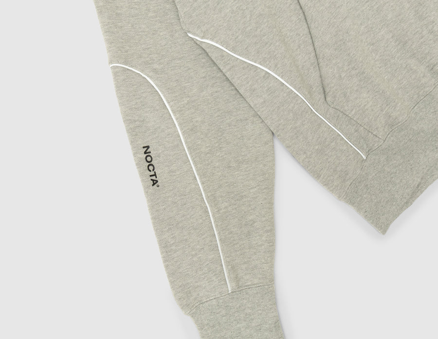 Nike NOCTA NRG CS Fleece Pullover Hoodie Dark Grey Heather / Matte Silver