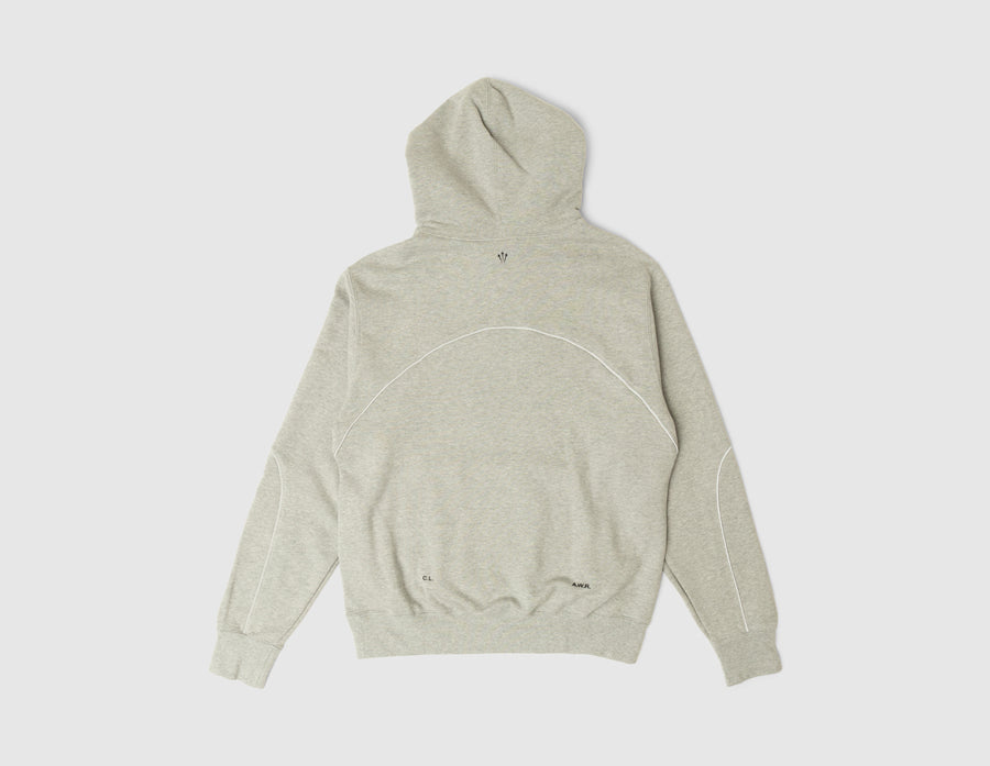 Nike NOCTA NRG CS Fleece Pullover Hoodie Dark Grey Heather / Matte Silver