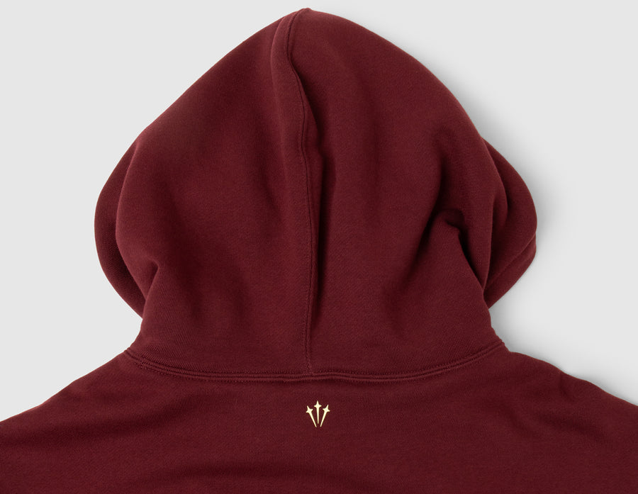Nike NOCTA CARDINAL CS Fleece Hoodie Dark Beetroot / Adobe - Citron Tint