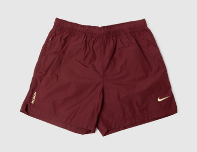Nike NOCTA Cardinal Nylon Shorts Dark Beetroot / Adobe - Citron Tint