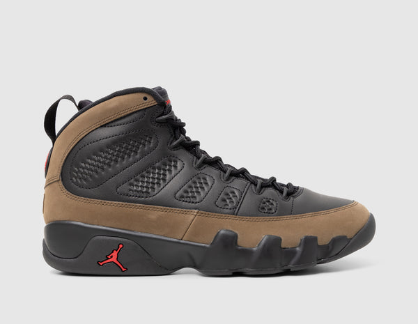 Jordan 9 Retro Black True Red Light Olive size Canada