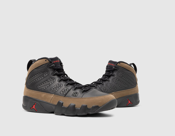 Jordan 9 Retro Black True Red Light Olive size Canada
