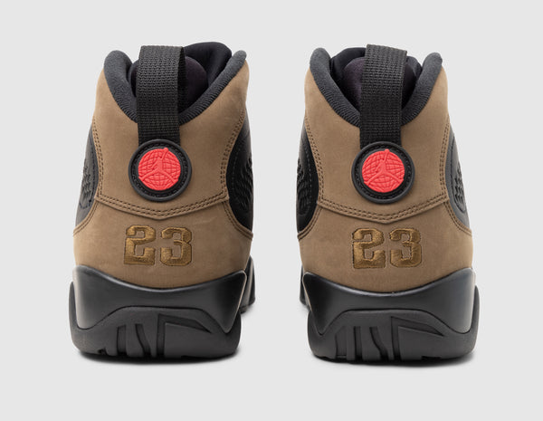 Jordan 9 Retro Black True Red Light Olive size Canada