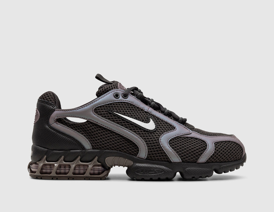 Nike Air Zoom Spiridon Cage 2 / Medium Ash / Metallic Silver - Taupe Grey