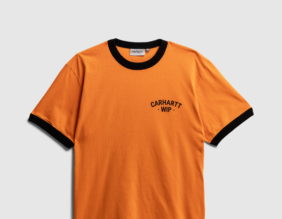Carhartt WIP 89 Ringer Tee Pumpkin / Black