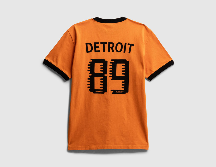 Carhartt WIP 89 Ringer Tee Pumpkin / Black