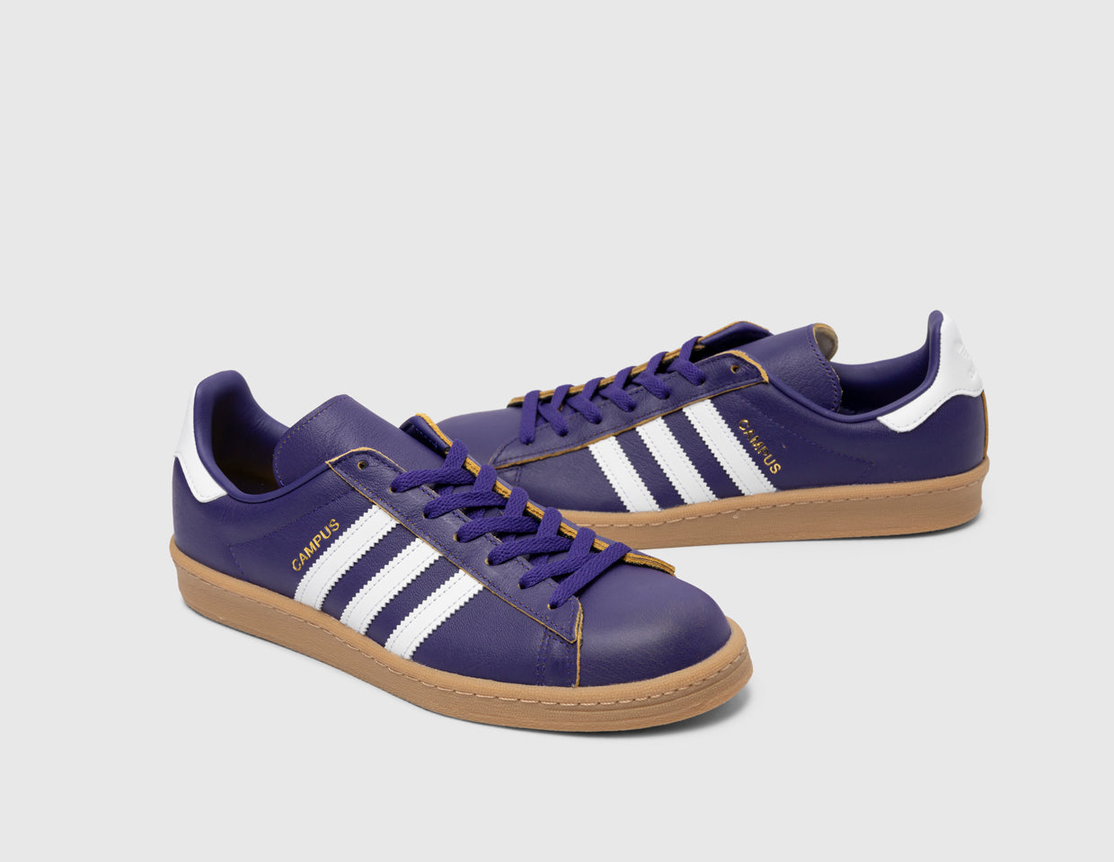 adidas Originals Campus 80s Collegiate Purple / White - Gum - size