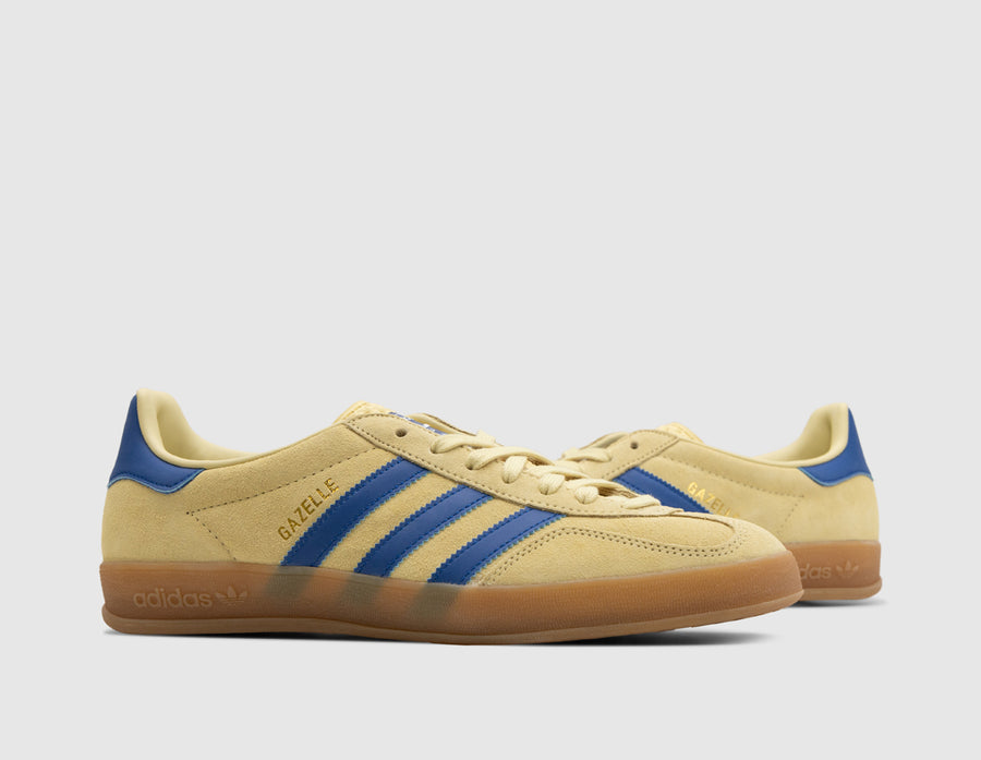 adidas Originals Gazelle Indoor Powder Yellow / Team Royal Blue - Footwear White