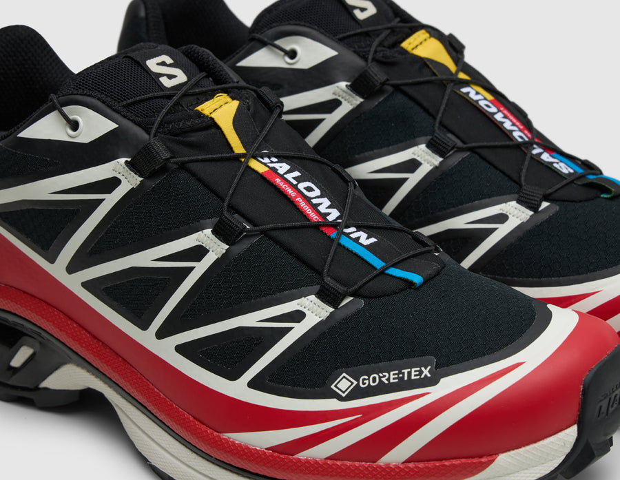 Salomon XT-6 GORE-TEX Black / Flame Scarlet - Vanilla Ice