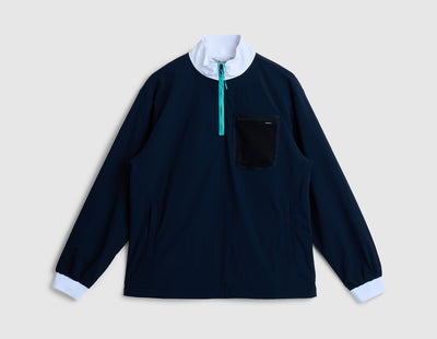 Malbon Cascade Longsleeve Windshirt / Midnight