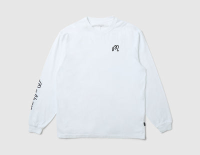 Malbon Gorse Longsleeve T-Shirt / White