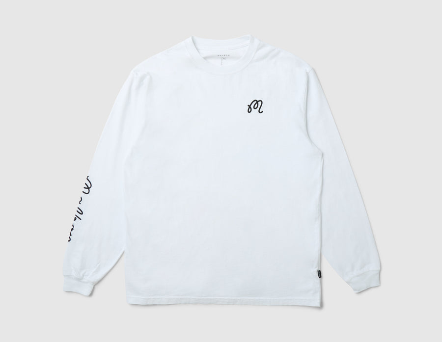 Malbon Gorse Longsleeve T-Shirt / White