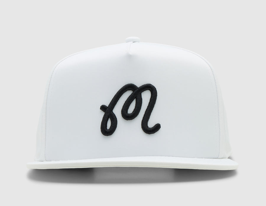 Malbon M Snapback / White