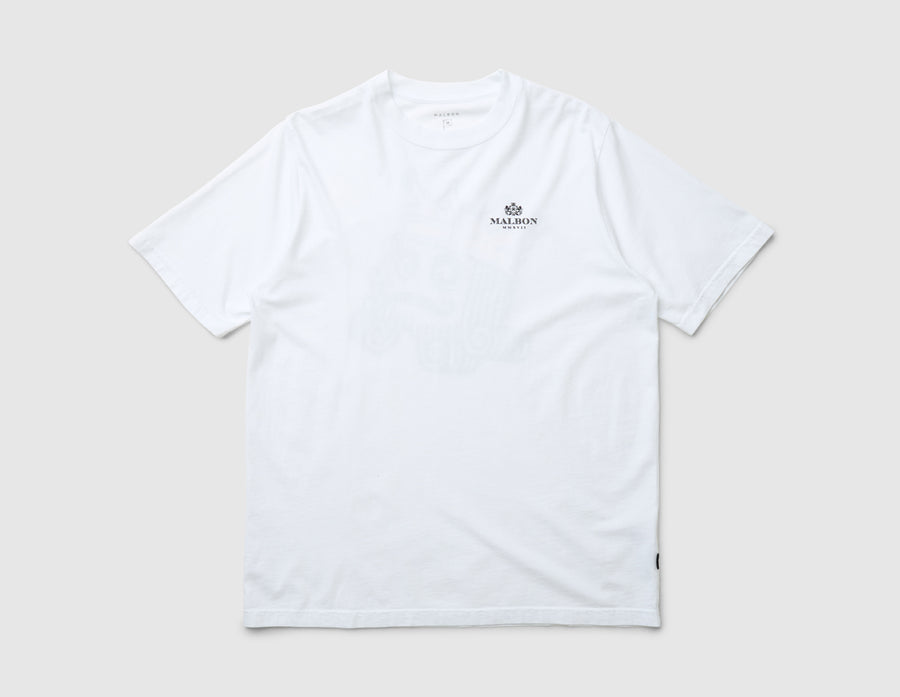 Malbon Bermuda Monarch T-shirt / White
