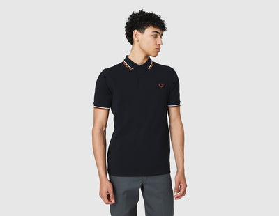 Fred Perry Twin Tipped Shirt Navy / Ecru - Nut Flake