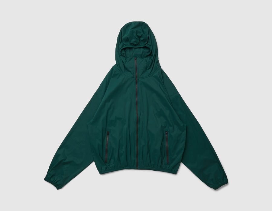The North Face Red Box Packable Hooded Wind Jacket / Hunter Green
