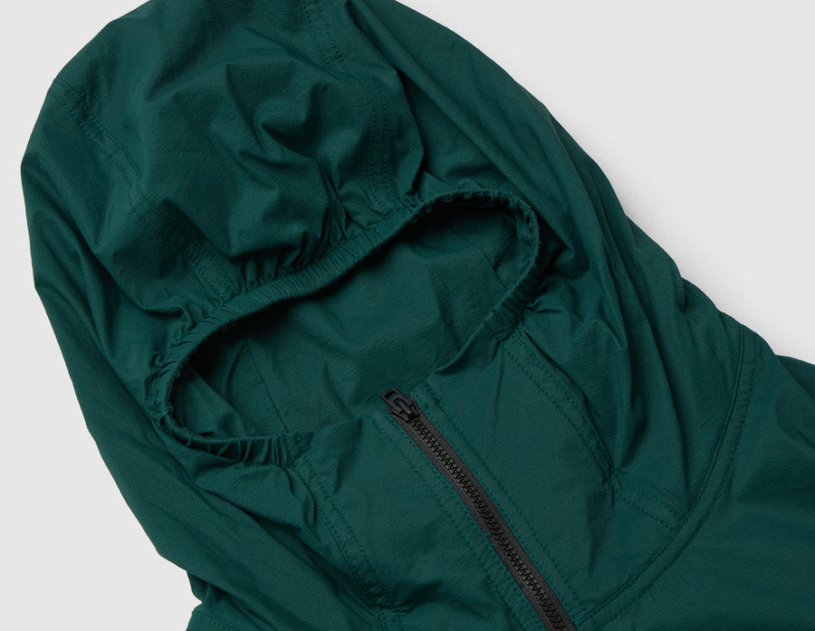 The North Face Red Box Packable Hooded Wind Jacket / Hunter Green