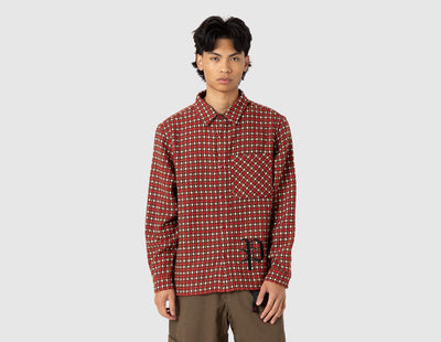 Pleasures Cross Work Shirt / Red