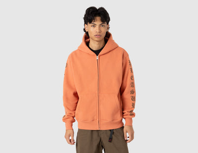 Pleasures OE Zip Up Hoodie / Rust