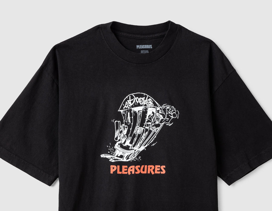 Pleasures 9th Street Tee Black
