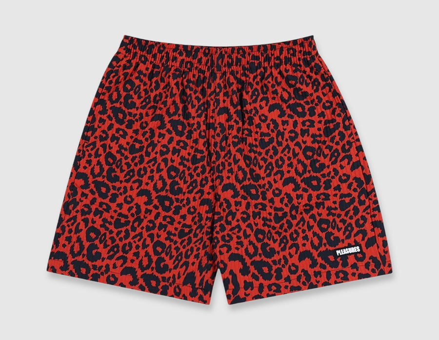 Pleasures Active Shorts Red