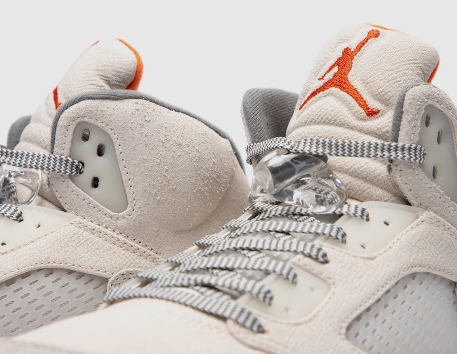 Jordan 5 Retro SE Craft Lt Orewood Brown / Safety Orange - Flat Pewter