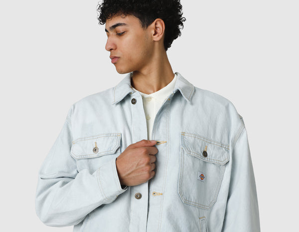 Dickies Madison Denim Jacket Rinsed Indigo Blue size Canada