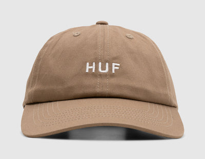 HUF Set OG Curved Visor 6 Panel Hat / Stone