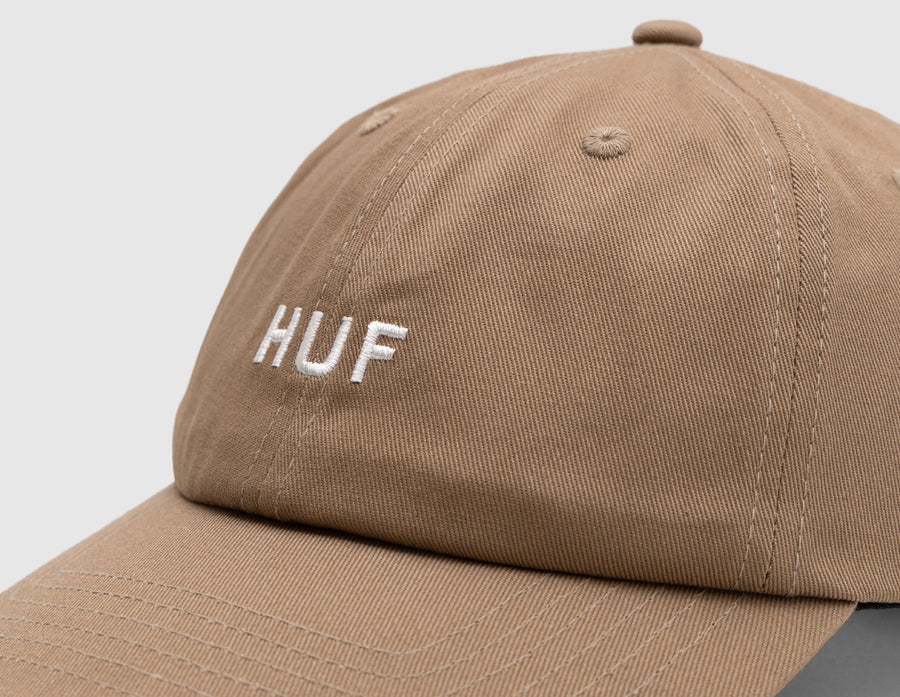 HUF Set OG Curved Visor 6 Panel Hat / Stone