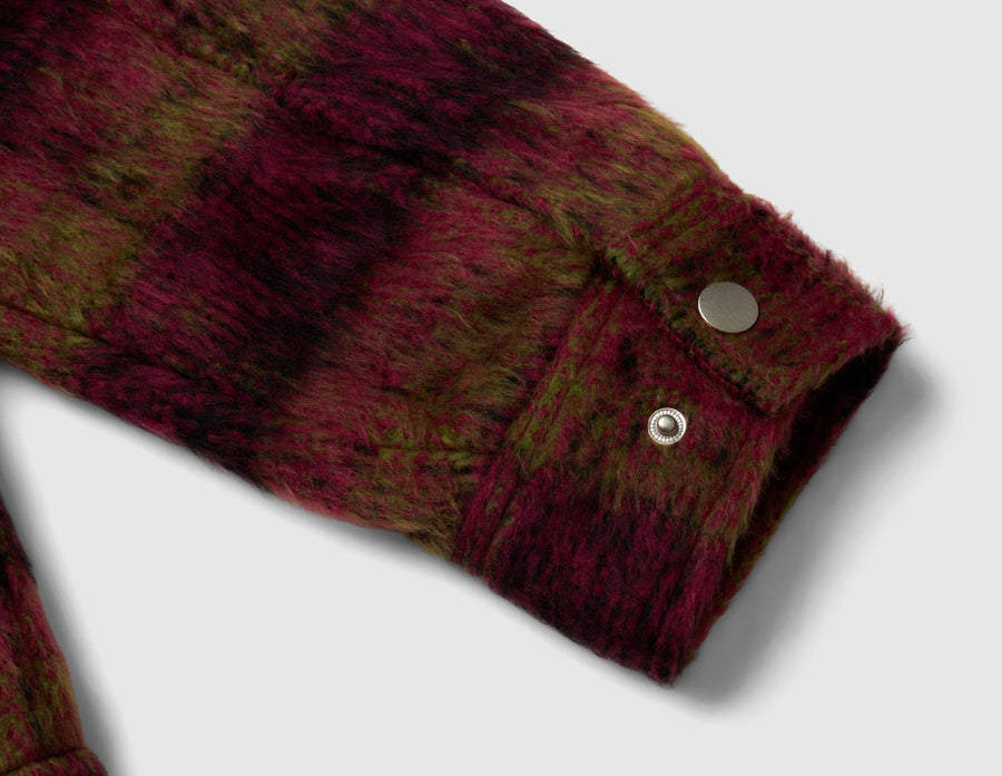 HUF Megablast Plaid Jacket / Berry