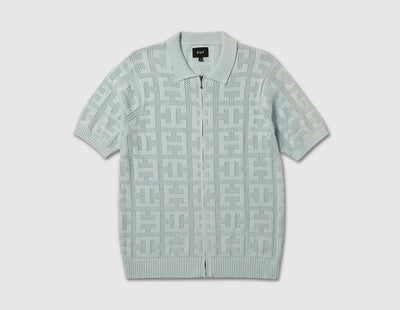 HUF Monogram Zip Sweater Sky