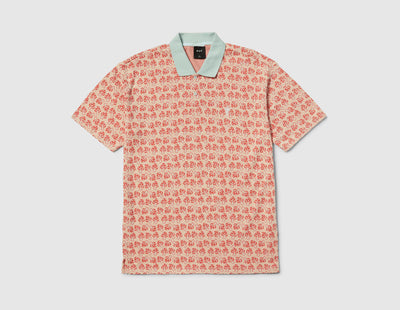 HUF Microdose Knit Polo Red