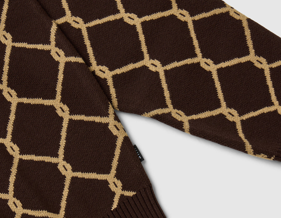 HUF Breakthrough Crewneck Sweater / Bison
