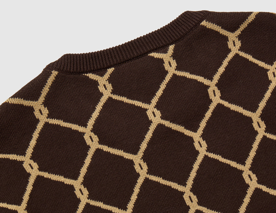HUF Breakthrough Crewneck Sweater / Bison