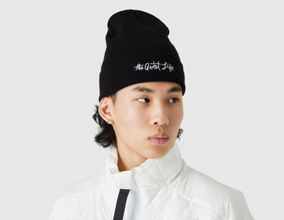 Quiet Life Horizon Script Beanie / Black