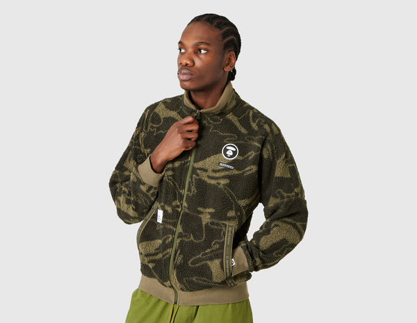 AAPE Now Boa Fleece Zip Up Sweater / Camo – size? Canada