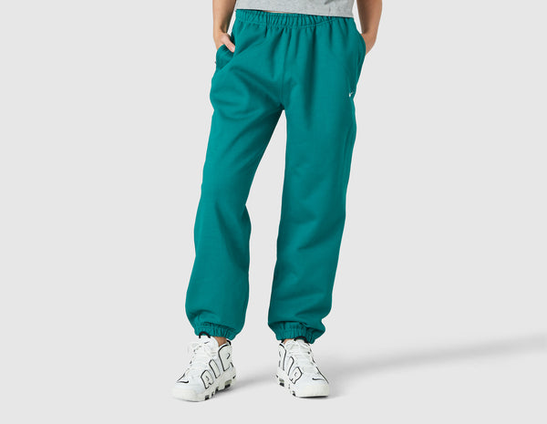 Nike Women's Solo Swoosh Fleece Pants Mystic Green / White